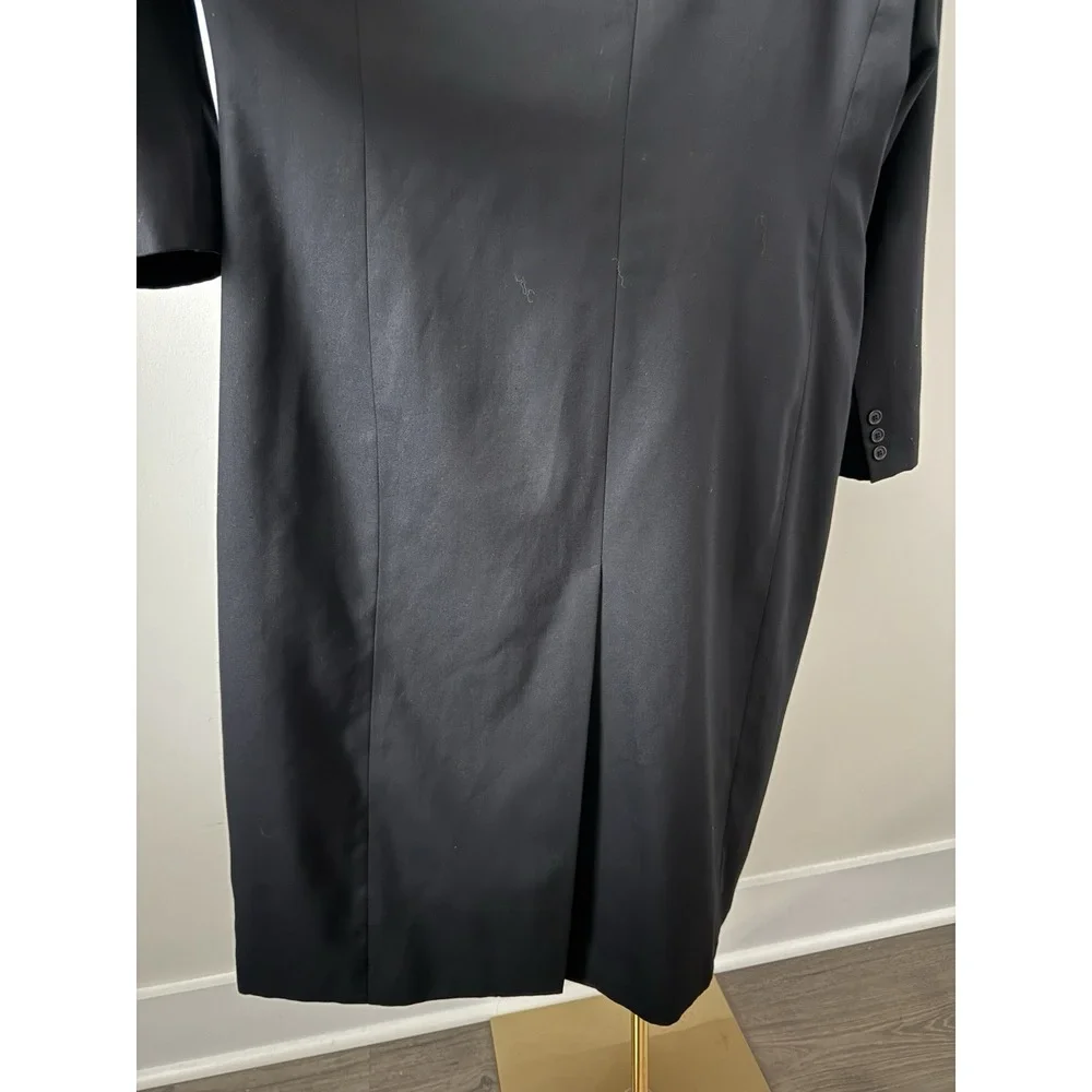 Venezia Women's Size 20 Black Wool Blend Overcoat Plus EUC - Picture 9 of 12